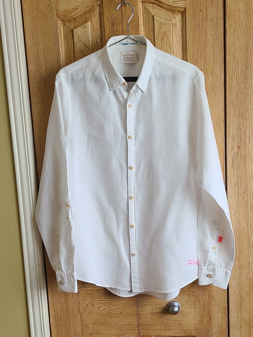 Scotch & Soda White Men's Button-Up Shirt